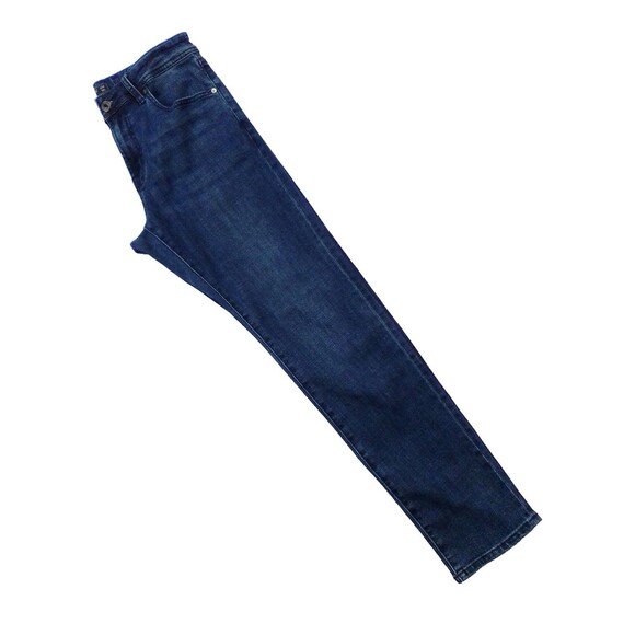 Liver Pool Los Angeles Men's Straight Leg Slim Fit Dark Denim Jeans 33W/32L - Picture 2 of 7